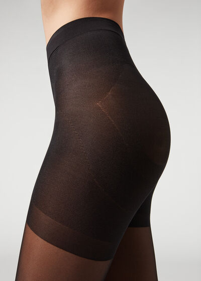 Longuette-effect Total Shaper Tights