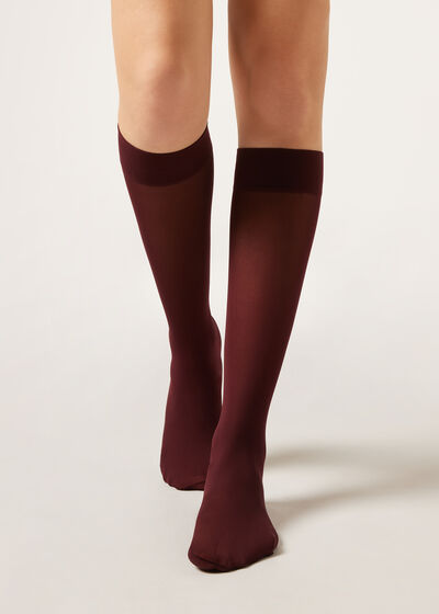 30 Denier Semi Opaque Microfibre Knee-Highs Socks