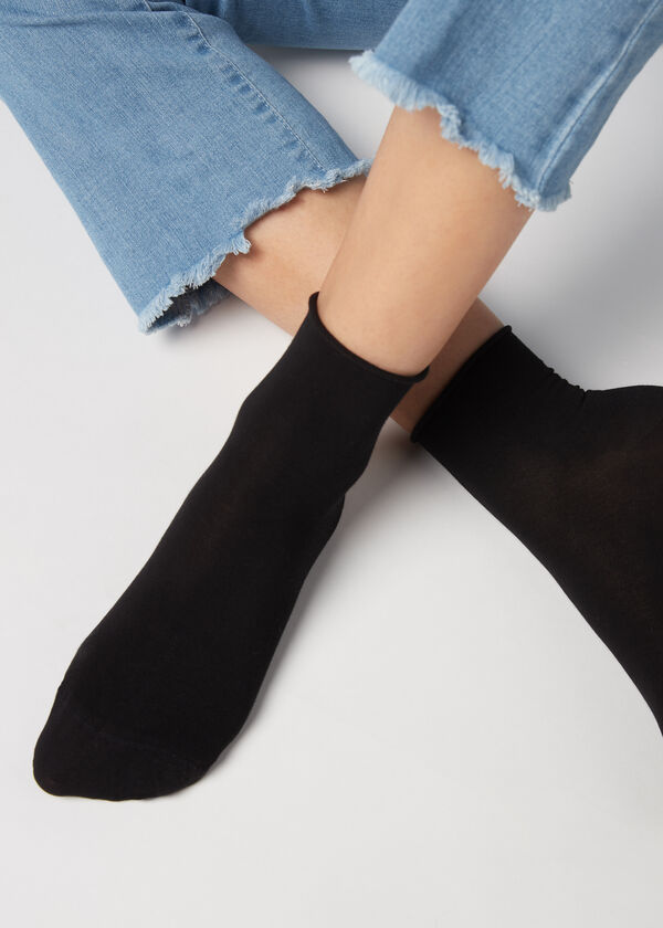 Chaussettes Légères en Coton à Bords Confortables