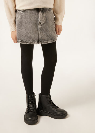 Girls&rsquo; Soft Tights with Cashmere