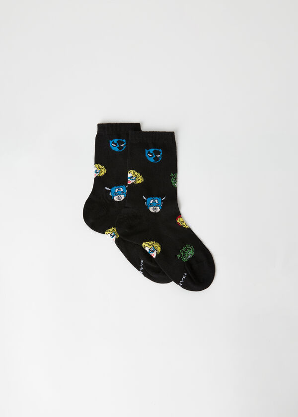 Kurze Socken Marvel-Superhelden mit Allover-Muster für Kinder