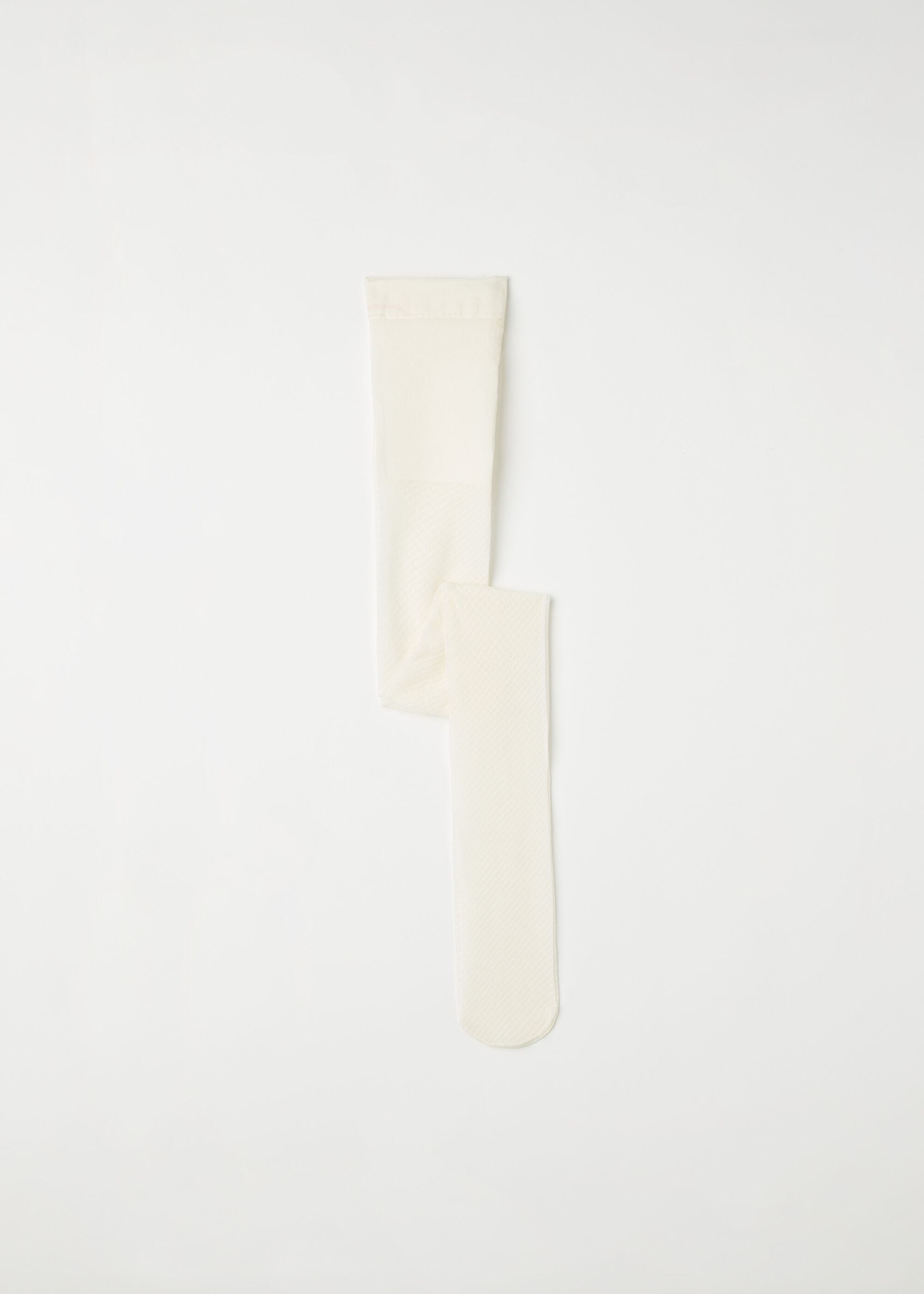 Collant résille 50 deniers à motifs pointillés pour fille