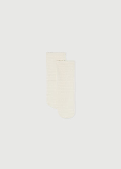 Korte Sokken met Hartpatroon voor Meisjes