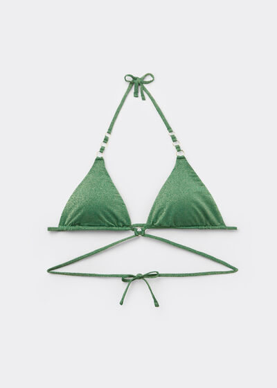 Haut de maillot triangle rembourrage amovible Golden Gleam