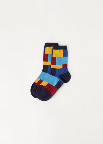 Krátké dětské vzorované ponožky