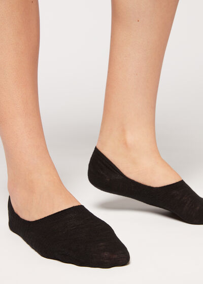 Linen and Viscose Invisible Socks