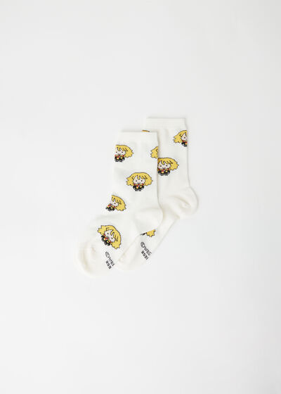 Krátké dětské ponožky s celoplošným vzorem Harryho Pottera