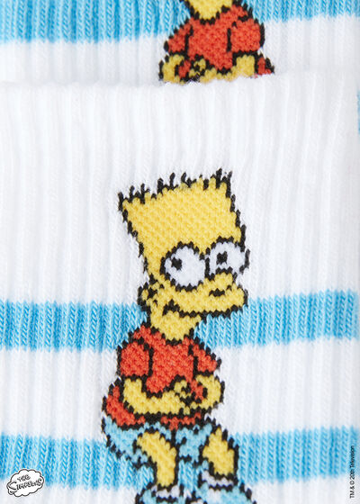 The Simpson Spor Kısa Çocuk Çorabı