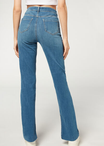 Roztrhané rovné džíny