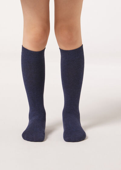 Kids’ Breathable Cotton Long Socks