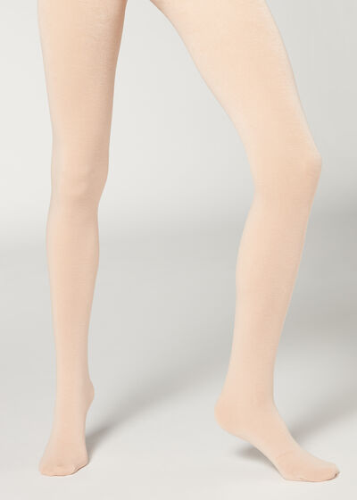 Soft Modal and Cashmere Blend Tights - Opaque tights - Calzedonia