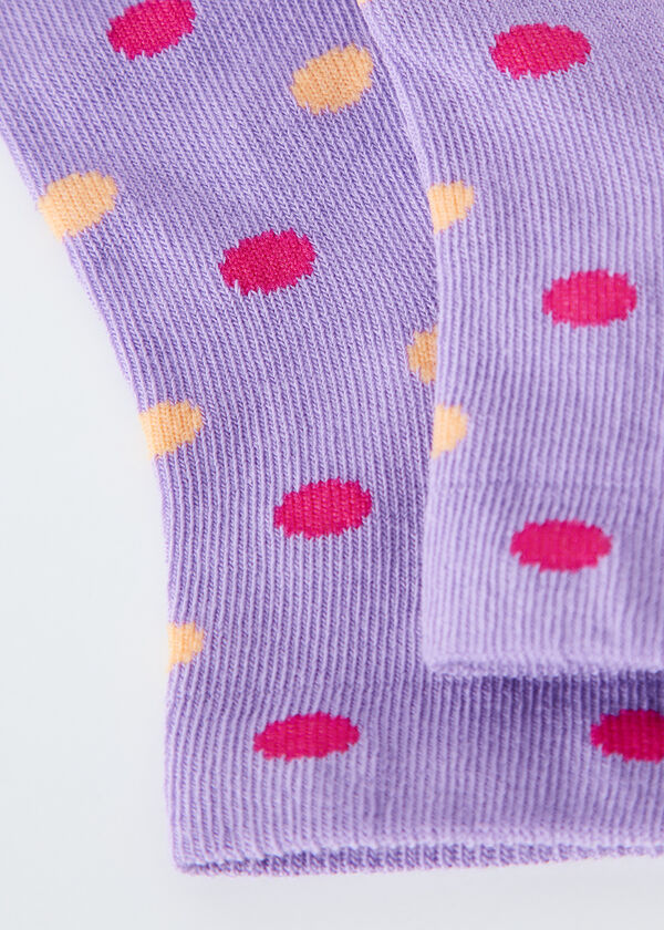 Chaussettes basses à pois pour enfants