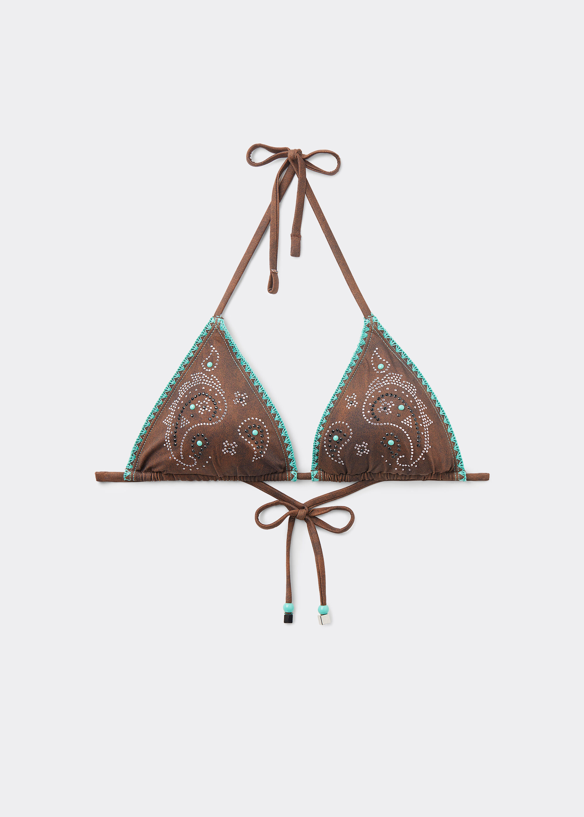 Sutien Triunghi Costum de Baie Texan Paisley