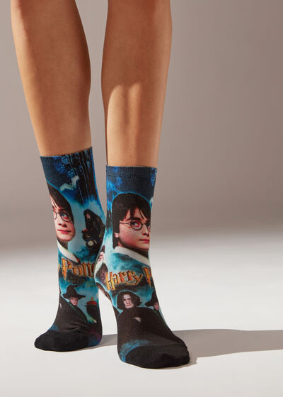 Harry Potter Baskılı Kısa Çorap