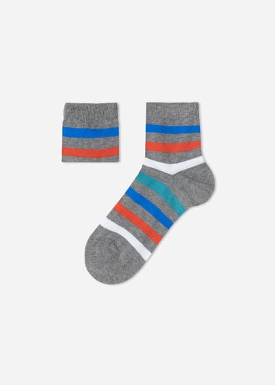 Boy’s Striped Short Socks