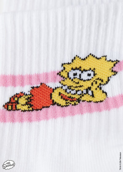 The Simpson Spor Kısa Çocuk Çorabı