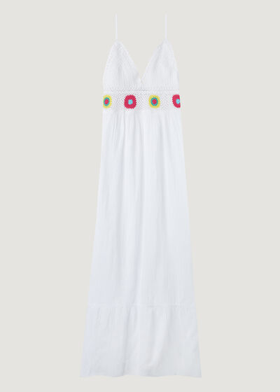 Long Dress with Crochet Top
