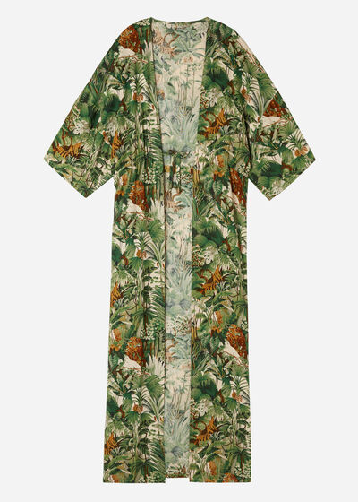 Savage Tropics Long Kimono