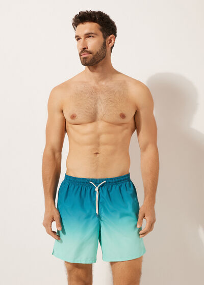 Men’s Patterned Boxer Swim Shorts Formentera
