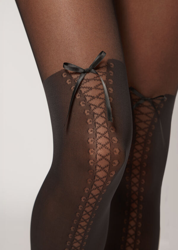 Boot-Effect Longuette Tights
