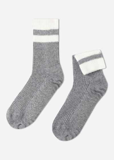 Unisex Non-Slip Cashmere and Wool Socks
