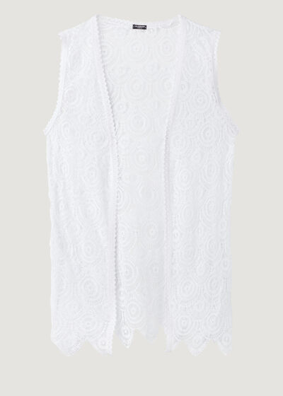 Sleeveless Crochet Cover-Up