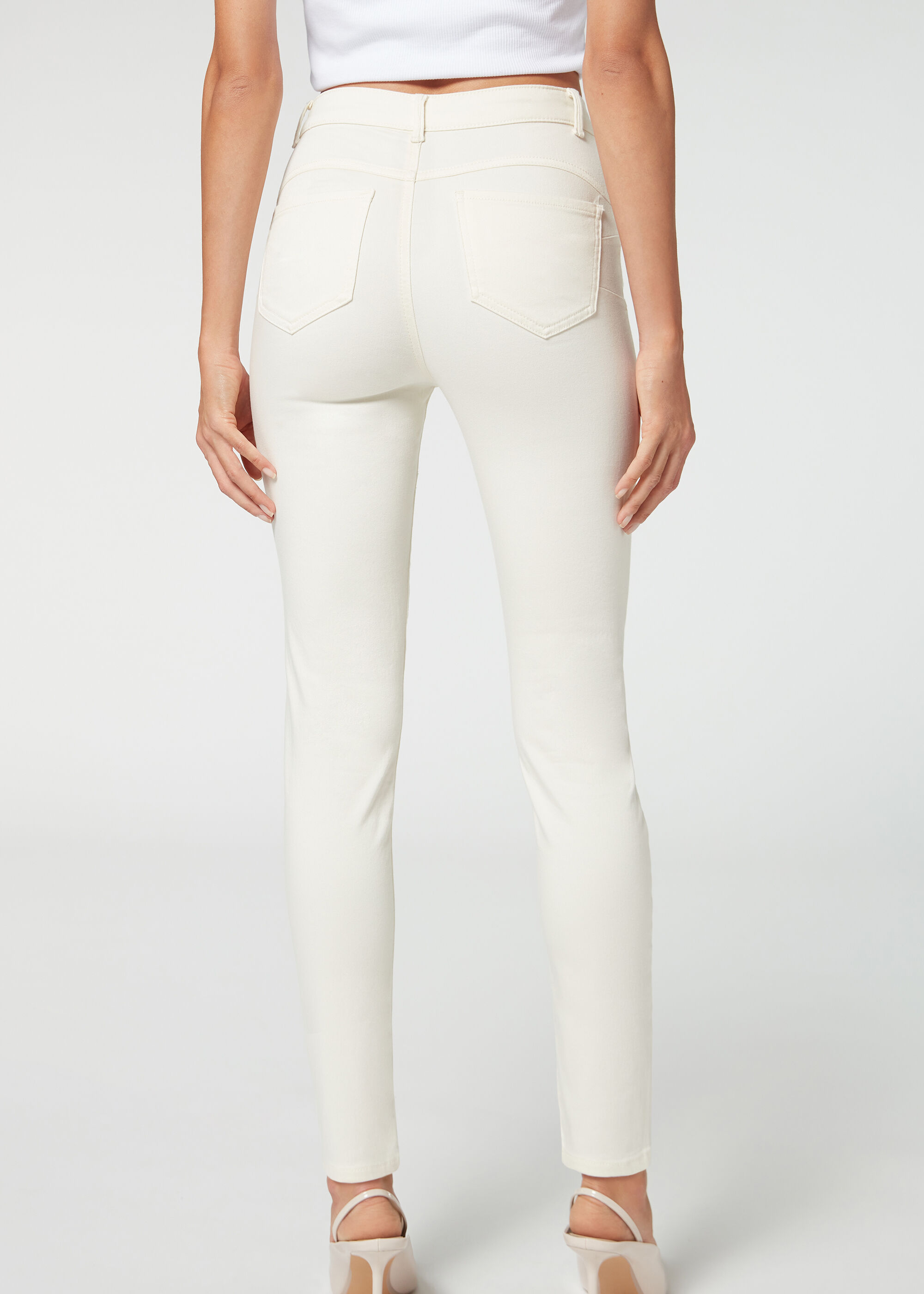 Jeans Push Up Skinny cu Talie Înaltă Soft Touch