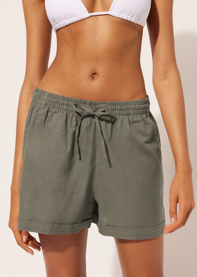 Linen and Cotton Shorts