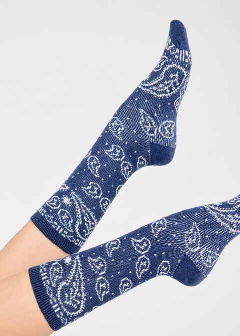 Chaussettes avec cachemire bandana