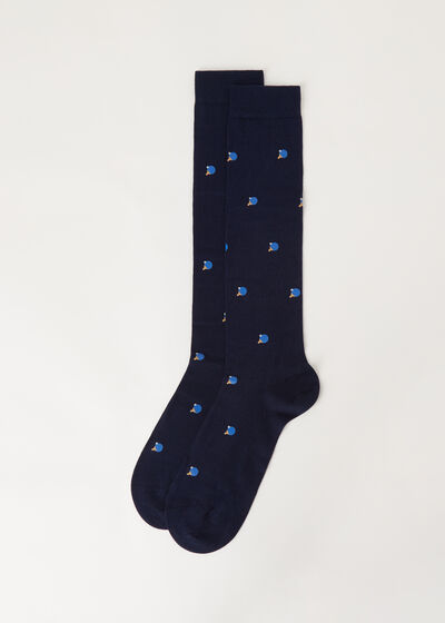 Men’s All-Over-Pattern Long Socks