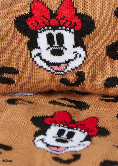 Animal Print Disney Short Socks