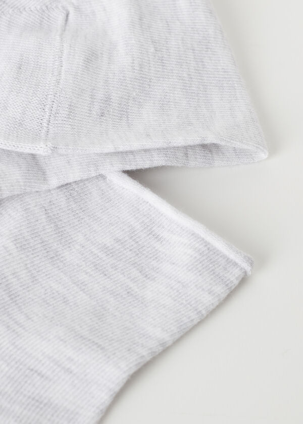 Chaussettes courtes en coton sans bordure