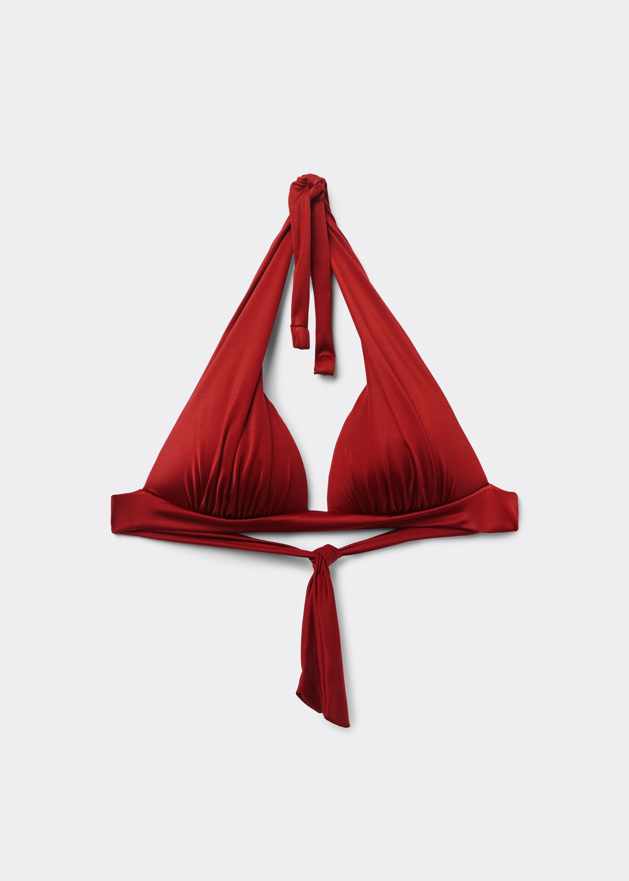 Driehoek-Bikini met Gegradueerde Vulling Shiny Satin