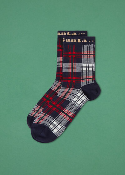 Pánske krátke ponožky s vianočným motívom Family
