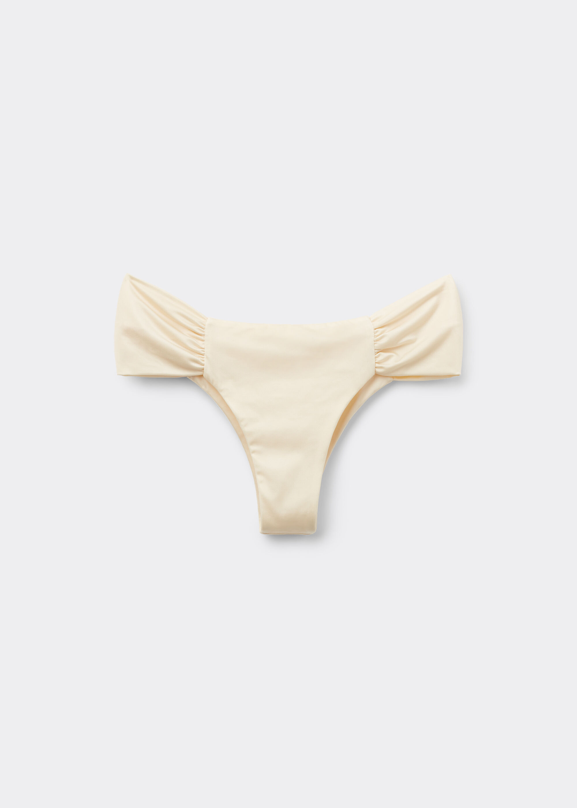 Brazilian-Bikinihose mit Drapierung Shiny Satin