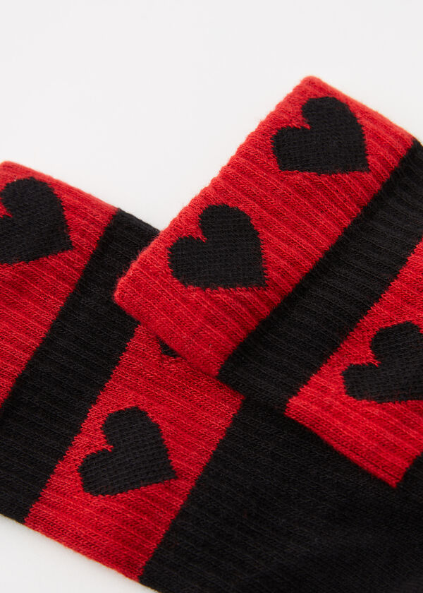 Calcetines Cortos Estampado Love