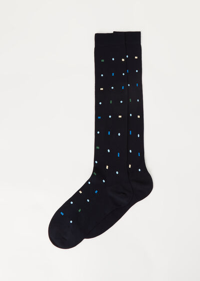 Men’s All-Over-Pattern Long Socks