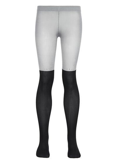 Sheer patterned girls' tights