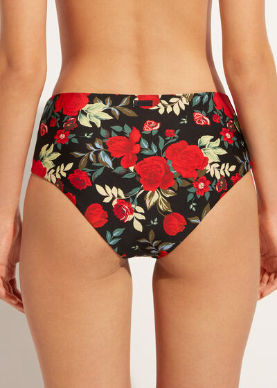 High Waist Reversible Swimsuit Bottom Nizza