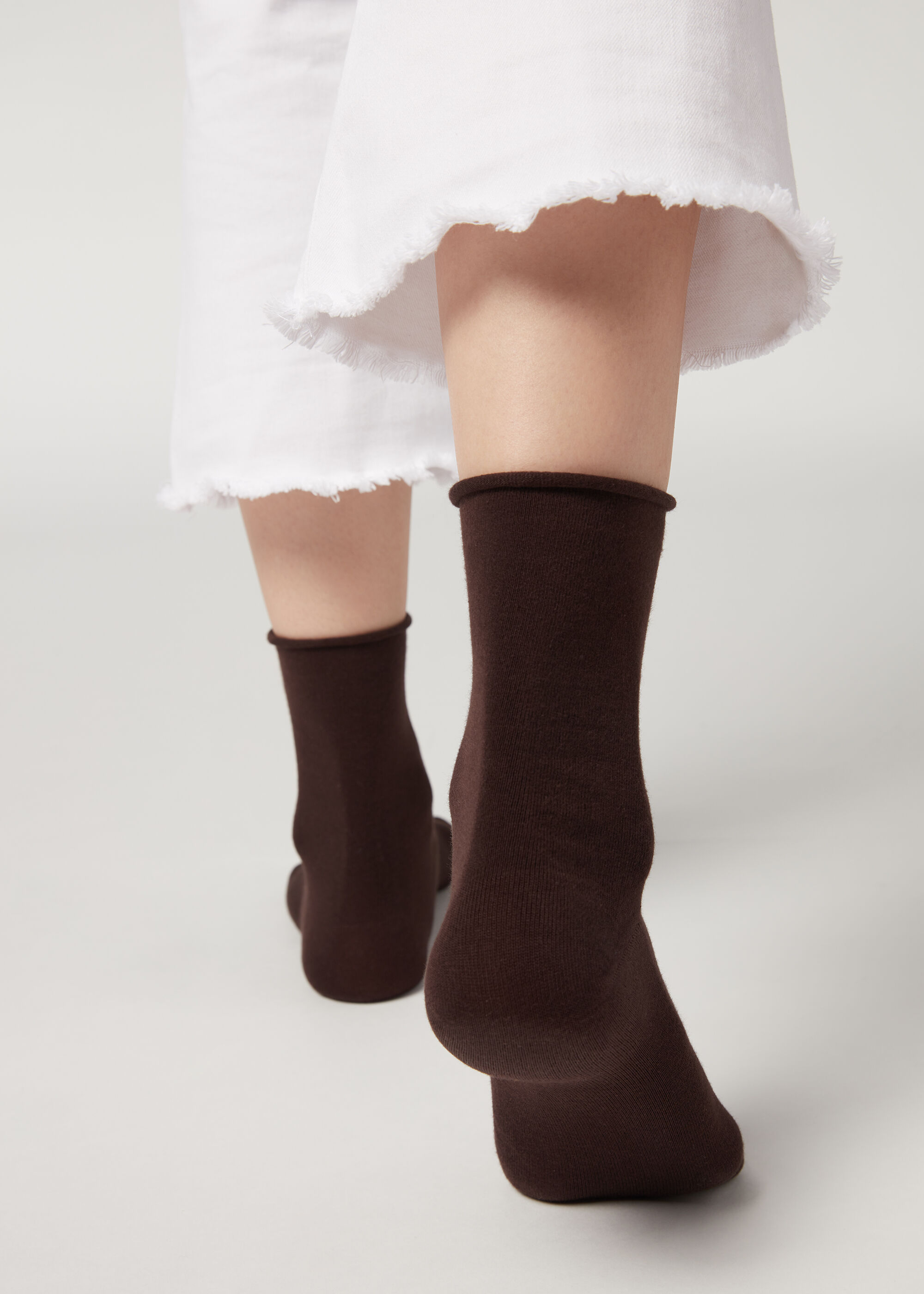 Non-Elastic Cotton Ankle Socks
