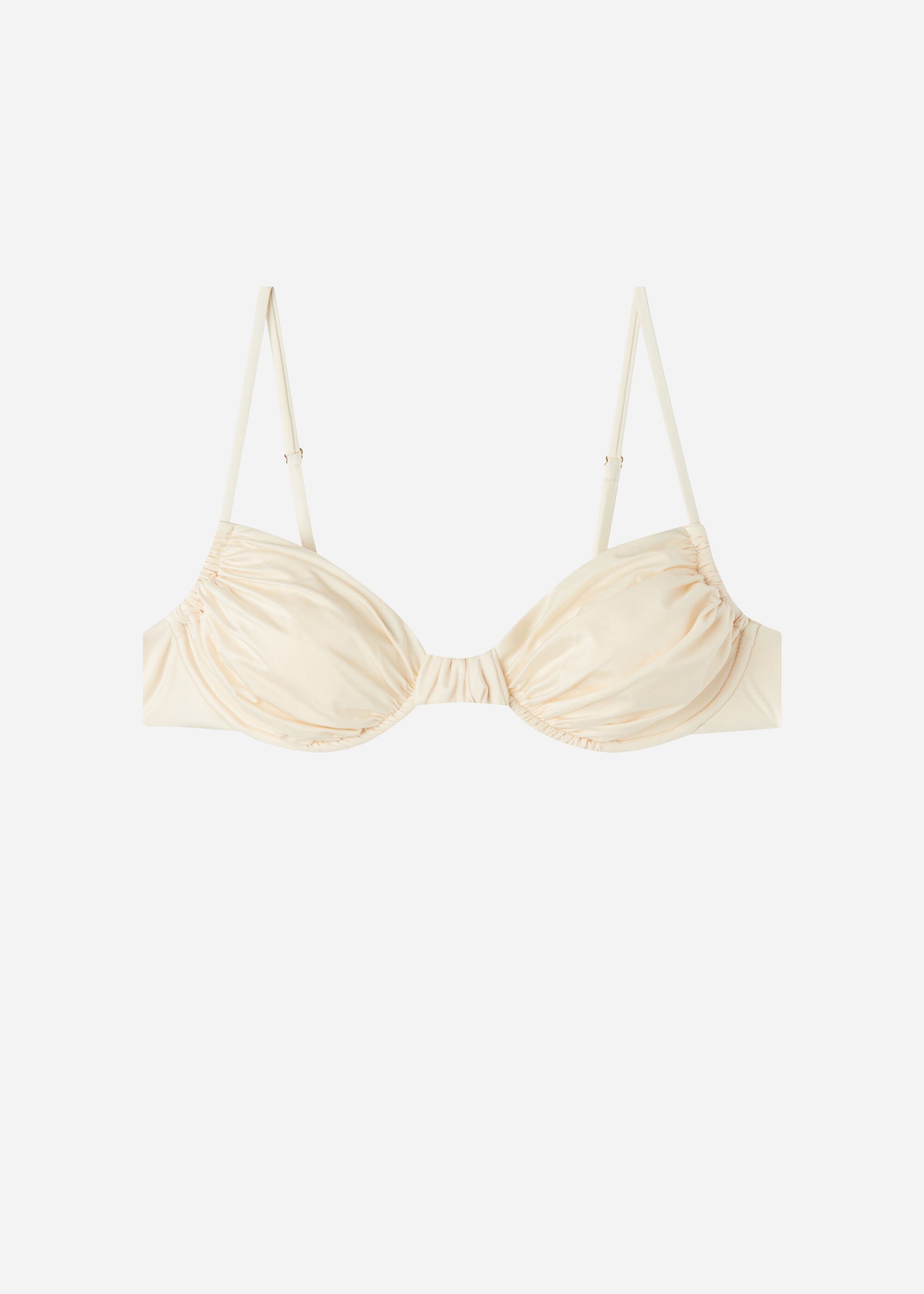 Balconette Bikini Top Shiny Satin