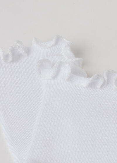 Girls’ Ribbed Short Socks