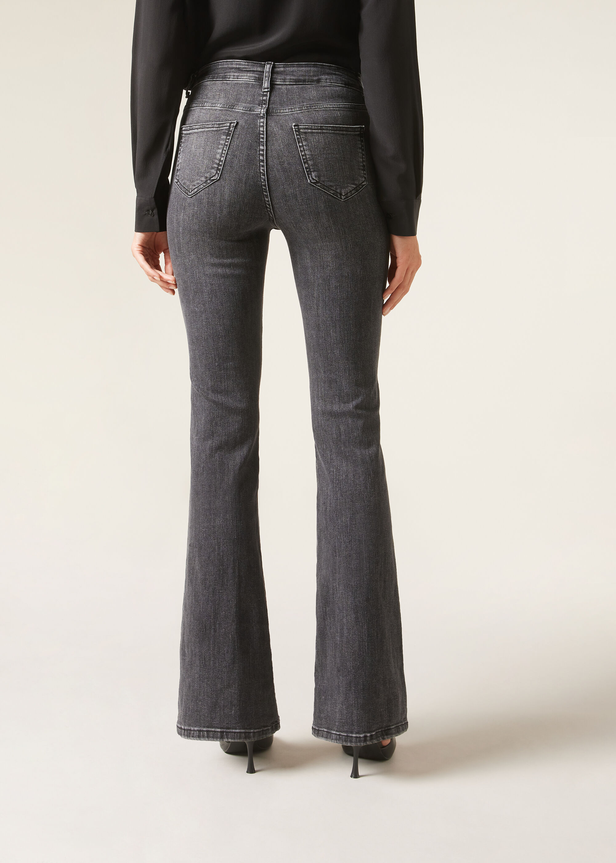 Wijde Elastische Jeans
