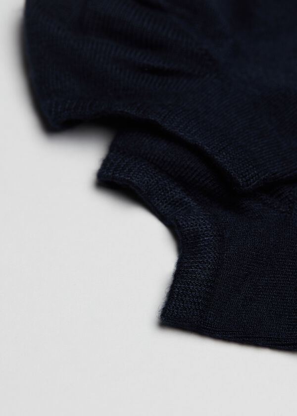 Unisex No-Show Socks with Cashmere