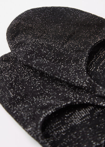 Glitter Cotton Invisible Socks