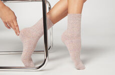 Slub Wool Short Socks