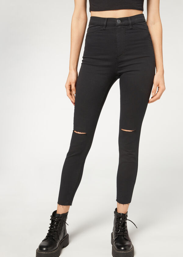 Jean skinny taille haute
