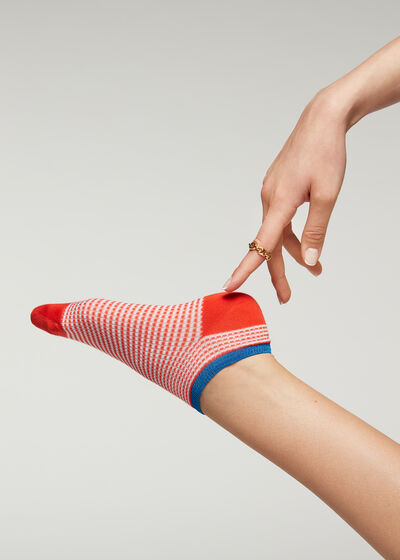 Členkové ponožky s trblietavým lemom