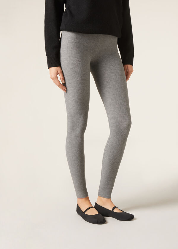 Ribbed Modal Cashmere Ultralight Leggings