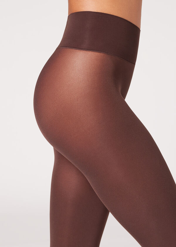 Tan Brown Invisible Shaping 5 Denier Tights